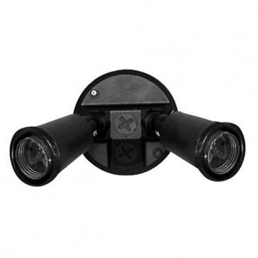 TWIN PVC LAMPHOLDER PACK BLACK PAR38 Floodlights