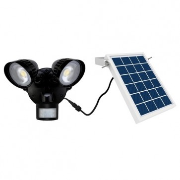 Shield twin top solar pir light