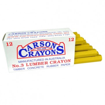 Lumber Marking Crayon - Yellow - 12-Pack