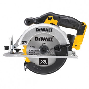 CIRCULAR SAW, 165mm 18V XR 460W, 3700RPM, BARE UNIT ONLY