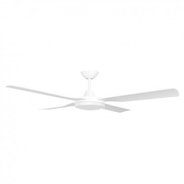CEILING FAN, 48in DC 4 BLADE WHITE + LIGHT + W/CONTROL NSWH CEILING FAN, 48in DC 4 BLADE WHITE + LIGHT + W/CONTROL NSWH