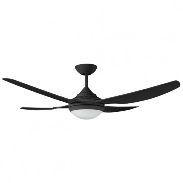 CEILING FAN, 48in 4 ABS BLADED RUSSELL, + CCT LED 18W, BLACK