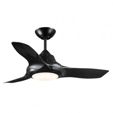 CEILING FAN, 36in 3 ABS BLADED EVO II + CCT LED 18W, BLACK