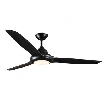 CEILING FAN, 58in 3 ABS BLADED EVO II + CCT LED 18W, BLACK