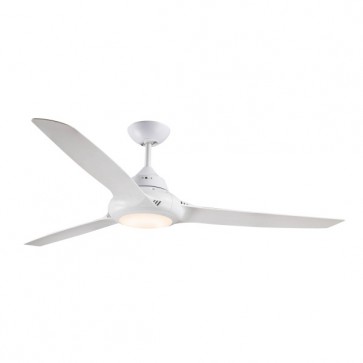 CEILING FAN, 58in 3 ABS BLADED EVO II + CCT LED 18W, WHITE