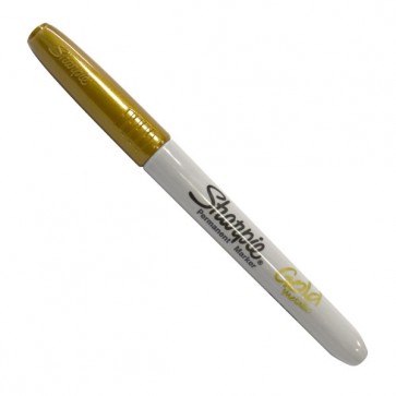 Sharpie Fine Point Marker, 1.0mm Tip, Metal Gold