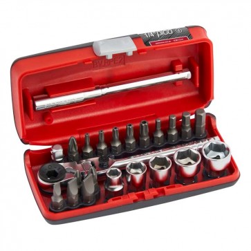 SOCKET & BIT SET, 1/4in 23 PIECE