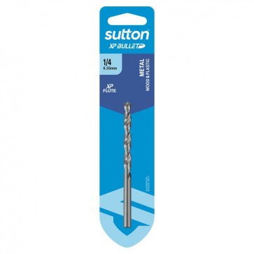 DRILL BIT, JOBBER, HSS BRIGHT 1/4in, XP BULLET, CARDED