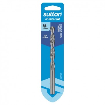 DRILL BIT, JOBBER, HSS BRIGHT 3/8in, XP BULLET, CARDED