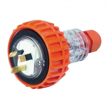 EXTENSION PLUG, STRAIGHT 3 PIN 10A , FLAT, IP66 SERIES