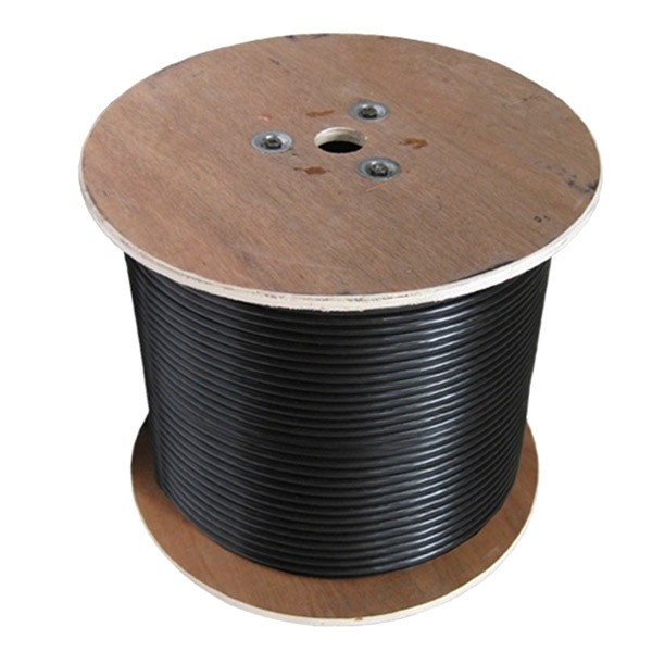 CABLE, CAT6 GEL FILLED, EXT SOLID, 23AWG 4P, BLACK 305m Cat6 Patch Leads