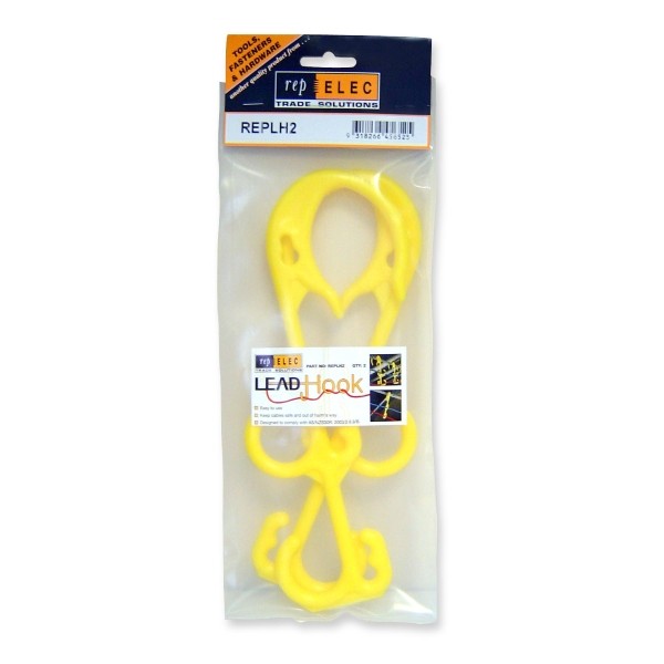 LEAD HOOK 245mm x 120mm UV NON CONDUCTIVE [2] Cable Accessories