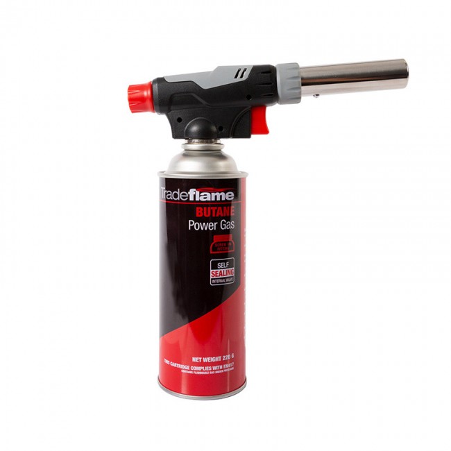 Tradeflame Pro Heat Blow Torch Kit Screw On Fitting Butane Gas