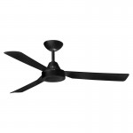 CEILING FAN, 48in 3 ABS BLADED HAWK, BLACK