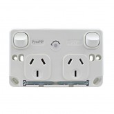 POWER POINT, DOUBLE, 10A DOUBLE POLE, HEAT SENSITIVE