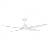 CEILING FAN, 58in DC ABS BLADE RONDO + LED LIGHT, WHITE