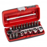 SOCKET & BIT SET, 1/4in 23 PIECE