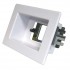 RECESSED WALL POINT, SINGLE WHITE